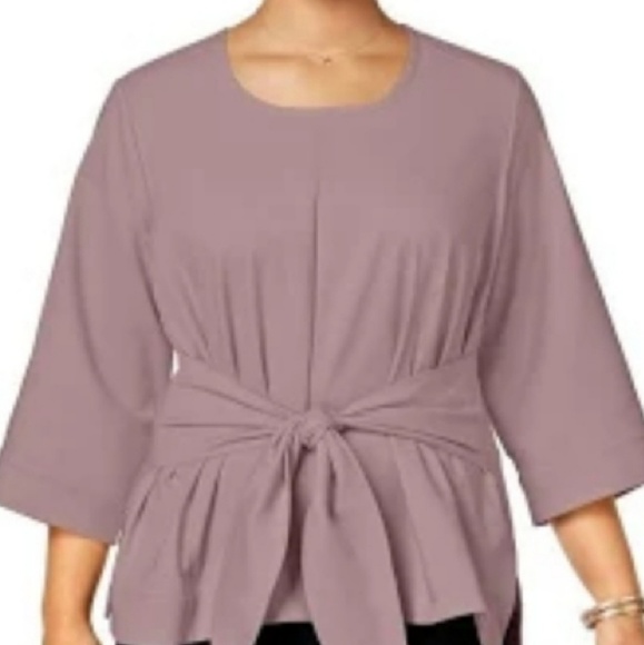 Melissa McCarthy Seven7 Tops - Beautiful Waist Tied Top Melissa McCarthy Seven7 Tops - Beautiful Waist Tied Top
